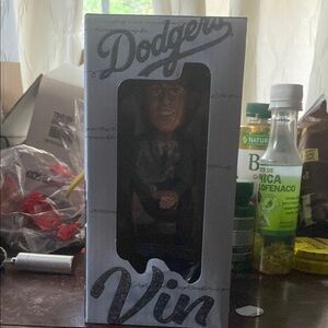Dodgers Vin Bobblehead in Box
